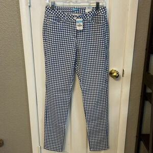 J McLaughlin Women’s (6) Lexi Jeans Navy/Blue Midi Quotation Stretch Cotton NWT